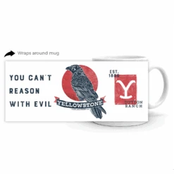 Yellowstone Can't Reason With Evil White Mug -Yellowstone Store YS CRWE WM 100040 11 FW MF
