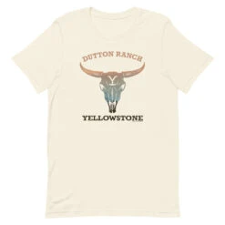 Yellowstone Cow Skull Adult Short Sleeve T-Shirt