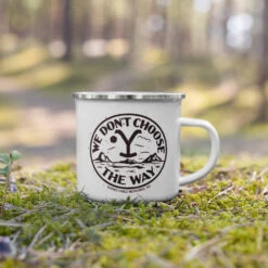 Yellowstone Choose The Way Enamel Camping Mug -Yellowstone Store YS CTW EM 100387 0001 Enamel Mug LS