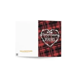 Yellowstone My Tomorrows Are All Yours Plaid Greeting Card -Yellowstone Store YS DESIGN1 68 101637 MF1