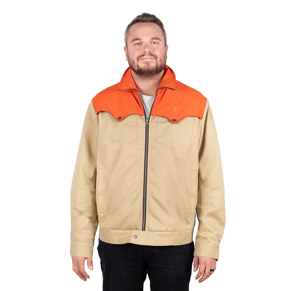 Yellowstone John Dutton Colorblock Panel Heavy Duty Jacket 4 Yellowstone John Dutton Colorblock Panel Heavy Duty Jacket - Image 2