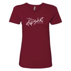 Yellowstone I Don't Speak Women's Short Sleeve T-Shirt -Yellowstone Store YS DIP 67 100012 MAROON FT MF