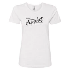 Yellowstone I Don't Speak Women's Short Sleeve T-Shirt -Yellowstone Store YS DIP 67 100012 WHITE FT MF