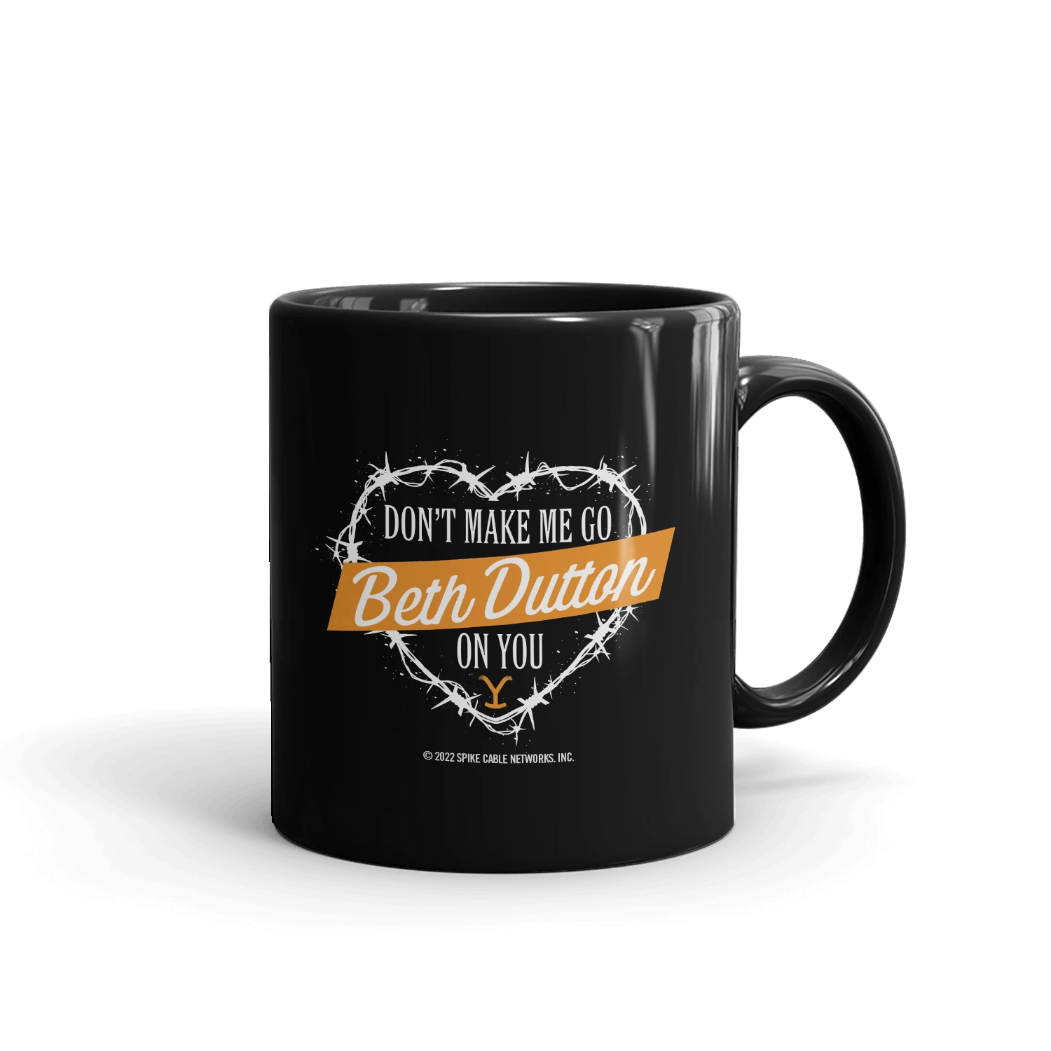 Yellowstone Don't Make Me Go Beth Dutton On You Heart Black Mug 5 Yellowstone Don't Make Me Go Beth Dutton On You Heart Black Mug - Image 3