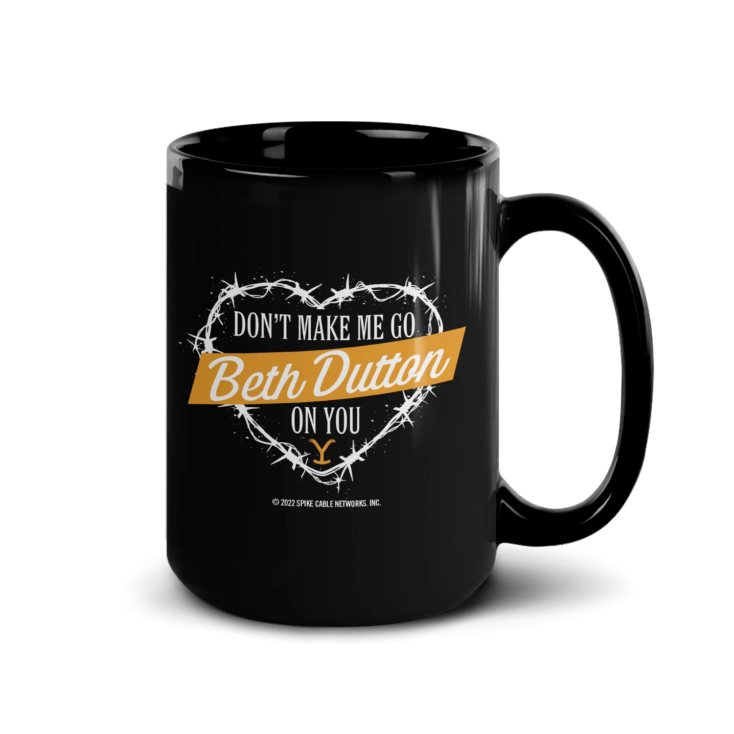Yellowstone Don't Make Me Go Beth Dutton On You Heart Black Mug 7 Yellowstone Don't Make Me Go Beth Dutton On You Heart Black Mug - Image 5