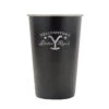 Yellowstone Dutton Ranch Star Steel Pint Glass -Yellowstone Store YS DR 94 101156 BLACK MF
