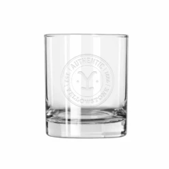 Yellowstone Authentic Y Logo Laser Engraved Rocks Glasses -Yellowstone Store YS DR AL RG 54 100189 MF