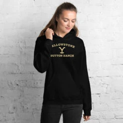 Yellowstone Dutton Ranch Hooded Sweatshirt -Yellowstone Store YS DR HS 100361 Hoodie BLACK 1