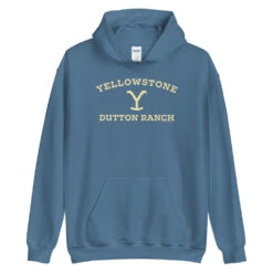 Yellowstone Dutton Ranch Hooded Sweatshirt -Yellowstone Store YS DR HS 100361 Hoodie BLUE