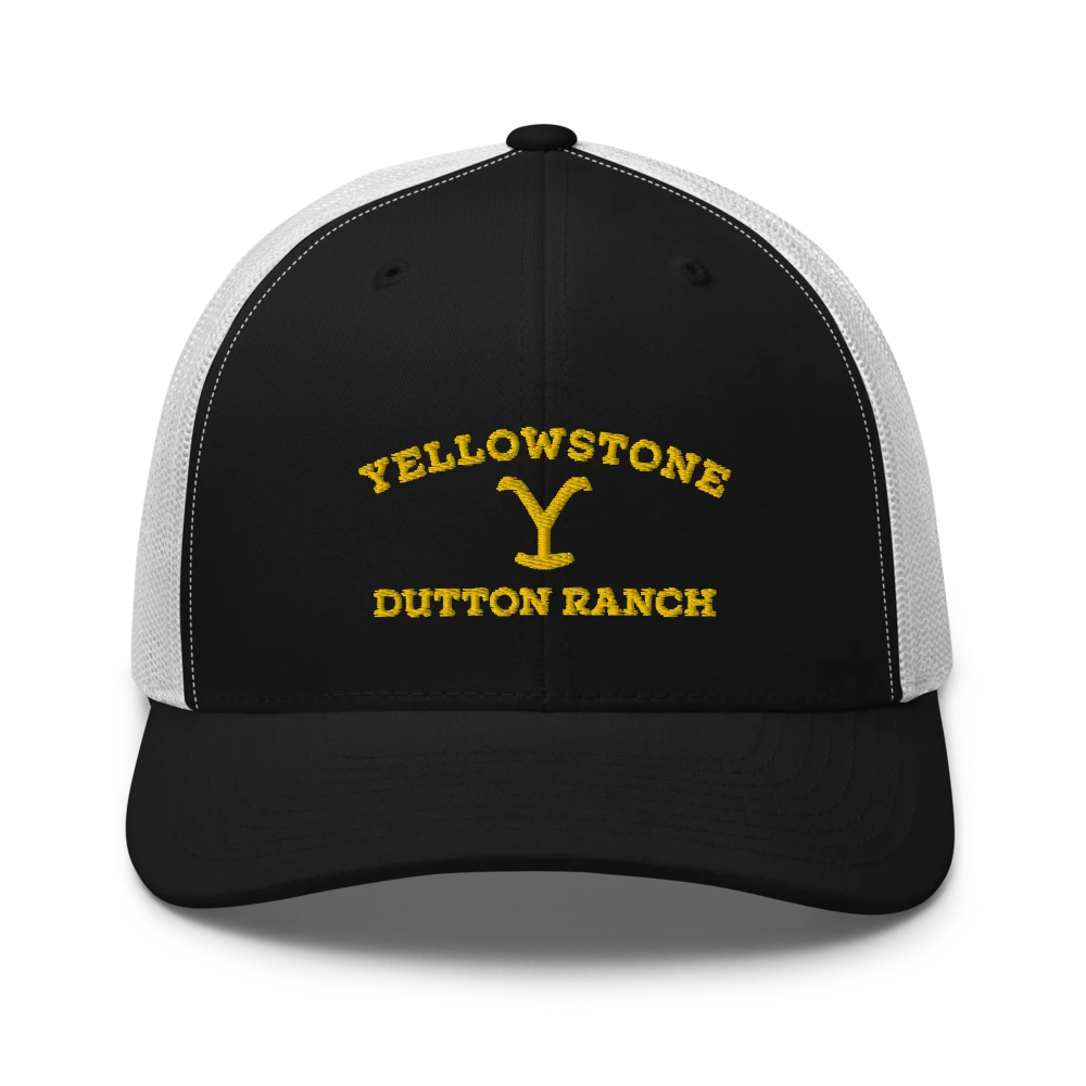 Yellowstone Dutton Ranch Logo Embroidered Retro Trucker Hat 3 Yellowstone Dutton Ranch Logo Embroidered Retro Trucker Hat