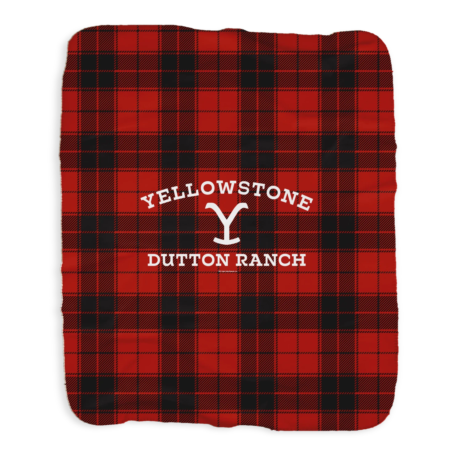 Yellowstone Dutton Ranch Plaid Sherpa Blanket 4 Yellowstone Dutton Ranch Plaid Sherpa Blanket - Image 2