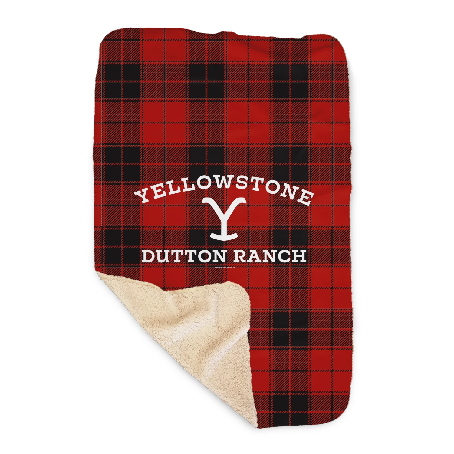Yellowstone Dutton Ranch Plaid Sherpa Blanket 3 Yellowstone Dutton Ranch Plaid Sherpa Blanket