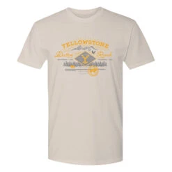 Yellowstone Dutton Ranch Scenery Adult Short Sleeve T-Shirt -Yellowstone Store YS DRF 63 100011 NATURAL MF