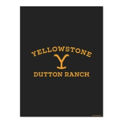Yellowstone Dutton Ranch Logo Satin Poster
