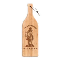 Yellowstone Dutton Ranch Montana Wine Bottle Cutting Board