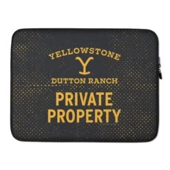 Yellowstone Dutton Ranch Private Property Laptop Sleeve -Yellowstone Store YS DRPP 168 101692 15 MF