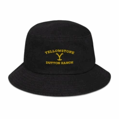 Yellowstone Dutton Ranch Logo Denim Bucket Hat