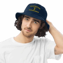 Yellowstone Dutton Ranch Logo Denim Bucket Hat -Yellowstone Store YS DRlogo BH 56 100951 CLASSIC DEN LFSTYL MF