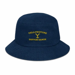 Yellowstone Dutton Ranch Logo Denim Bucket Hat -Yellowstone Store YS DRlogo BH 56 100951 CLASSIC DEN MF