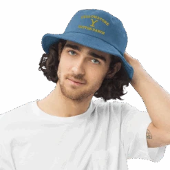 Yellowstone Dutton Ranch Logo Denim Bucket Hat -Yellowstone Store YS DRlogo BH 56 100951 LIGHT DEN LFSTYL MF