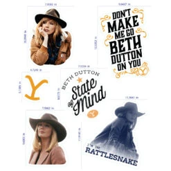 Yellowstone Beth Dutton Wall Decals -Yellowstone Store YS DTBT 404 101816 0001 404 MF1