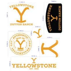 Yellowstone Logo Wall Decals -Yellowstone Store YS EGLG 404 101816 0001 404 MF1
