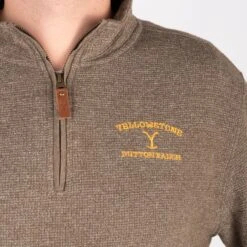 Yellowstone Dutton Ranch Mortimer Quarter Zip Embroidered Pullover 10 Yellowstone Dutton Ranch Mortimer Quarter Zip Embroidered Pullover -Yellowstone Store YS FLY 2022 1x1 040 1