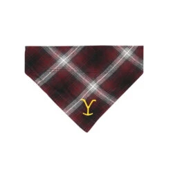 Yellowstone Y Logo Plaid Doggie Flandana -Yellowstone Store YS FLY 2022 MERCH 1X1 037 1
