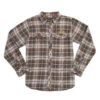 Yellowstone Embroidered The Original Flyshacker Plaid Flannel -Yellowstone Store YS FS PF BB 33 MF1
