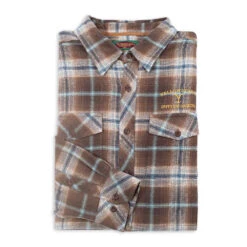Yellowstone Embroidered The Original Flyshacker Plaid Flannel -Yellowstone Store YS FS PF BB 33 MF2