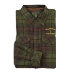 Yellowstone Embroidered The Wyatt Flannel Shirt -Yellowstone Store YS FS WFS OB 33 MF6