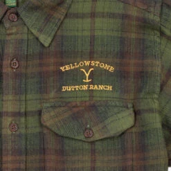Yellowstone Embroidered The Wyatt Flannel Shirt -Yellowstone Store YS FS WFS OB 33 MF9