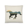 Yellowstone Horse Throw Pillow -Yellowstone Store YS H TP 100382 0001 Pillow