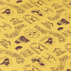 Yellowstone Icons Satin Wrapping Paper -Yellowstone Store YS ICNS 201 101063 RO