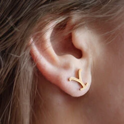 Yellowstone Y Logo Necklace And Earrings Set -Yellowstone Store YS JRYST GDR 120 MF3