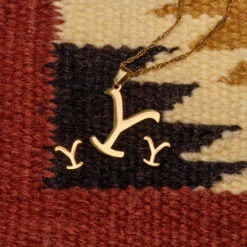 Yellowstone Y Logo Necklace And Earrings Set -Yellowstone Store YS JRYST GDR 120 MF4