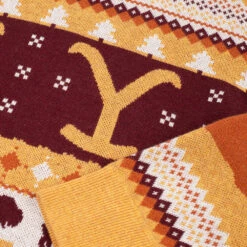 Yellowstone 2024 Exclusive Holiday Knit Sweater -Yellowstone Store YS KW XMAS DETS MF