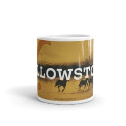 Yellowstone Logo White Mug -Yellowstone Store YS LCM 100040 W MUG 3