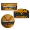 Yellowstone Logo Scenery Sticker Assorted Pack Of 3 -Yellowstone Store YS LSSP 100142 0001 Sticker 5x5 1