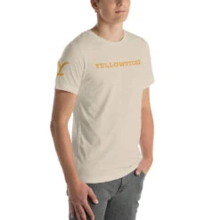 Yellowstone Logo Unisex Premium T-Shirt -Yellowstone Store YS LT 100394 0081 A Tee HEATHER 3