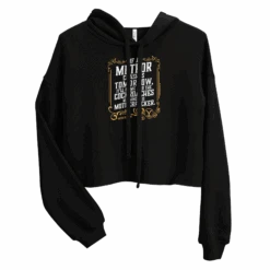 Yellowstone If A Meteor Crashes Tomorrow Women's Fleece Crop Hooded Sweatshirt