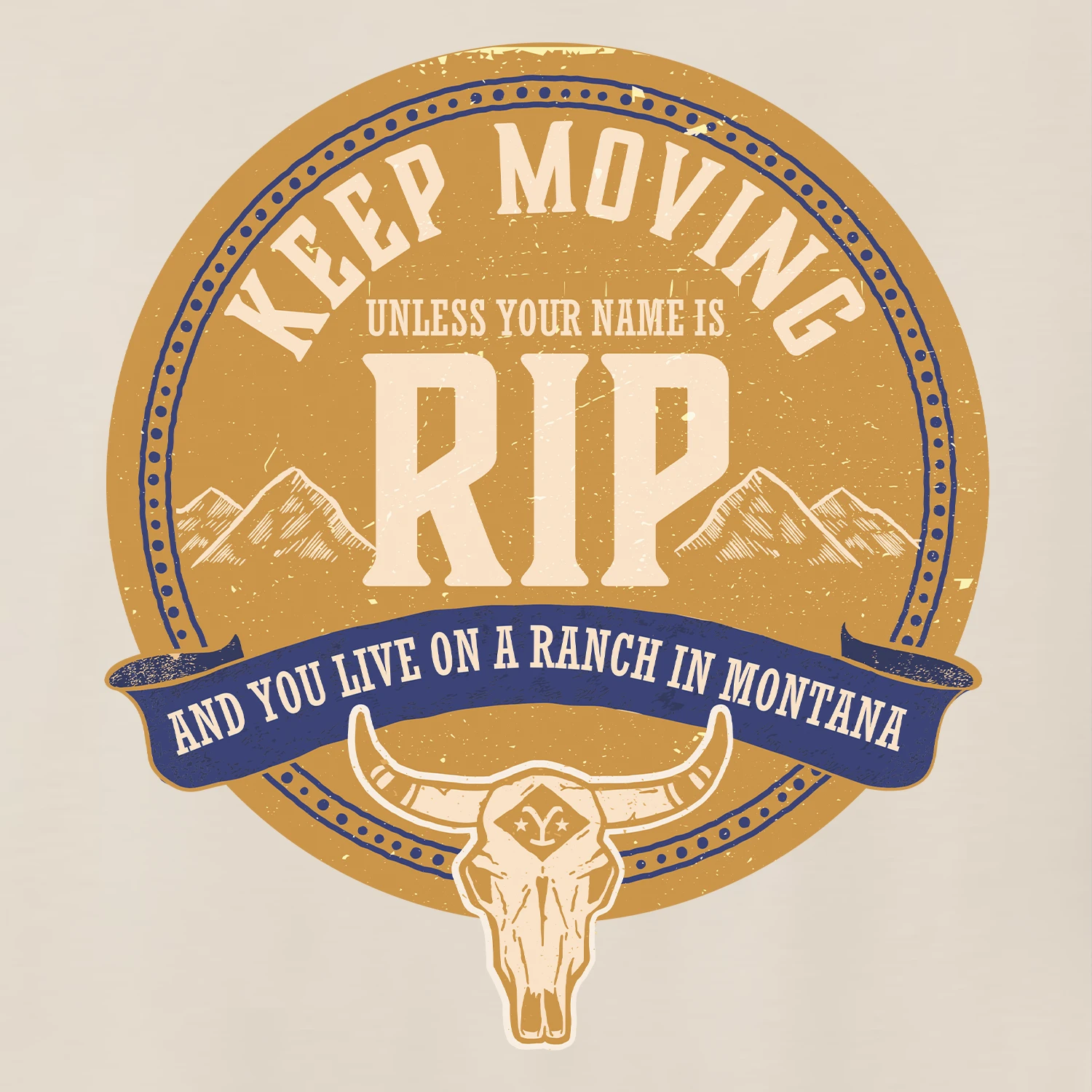 Yellowstone Keep Moving Unless You Are RIP Adult Short Sleeve T-Shirt 4 Yellowstone Keep Moving Unless You Are RIP Adult Short Sleeve T-Shirt - Image 2