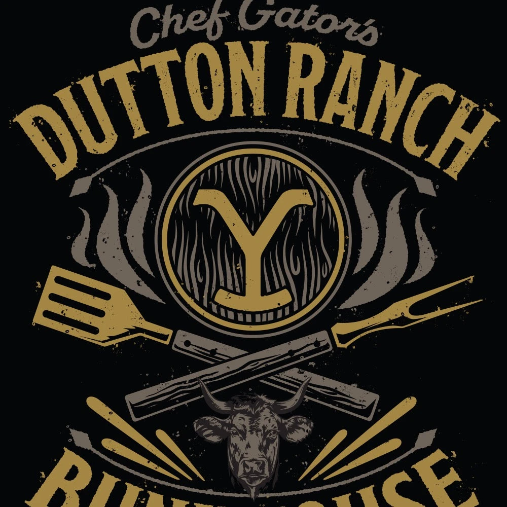 Yellowstone Chef Gator's BBQ Metal Sign 5 Yellowstone Chef Gator's BBQ Metal Sign - Image 3