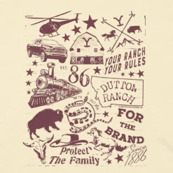 Yellowstone Mashup Comfort Colors T-Shirt 7 Yellowstone Mashup Comfort Colors T-Shirt -Yellowstone Store YS MSHP 156 101699 RO