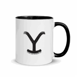 Yellowstone My Tomorrows Are All Yours Cowboy Y Logo Two-Tone Mug -Yellowstone Store YS MTC BTTM 101008 RT MF