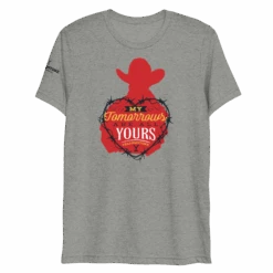 Yellowstone My Tomorrows Are All Yours Cowboy Unisex Tri-Blend T-Shirt -Yellowstone Store YS MTC TBTS 100893 HT GRY MF