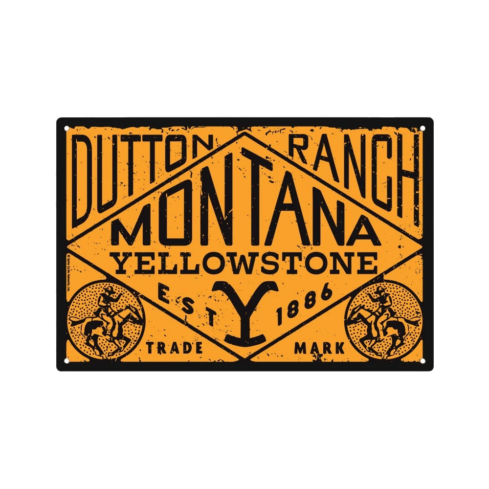 Yellowstone Dutton Ranch Montana Metal Sign 4 Yellowstone Dutton Ranch Montana Metal Sign - Image 2