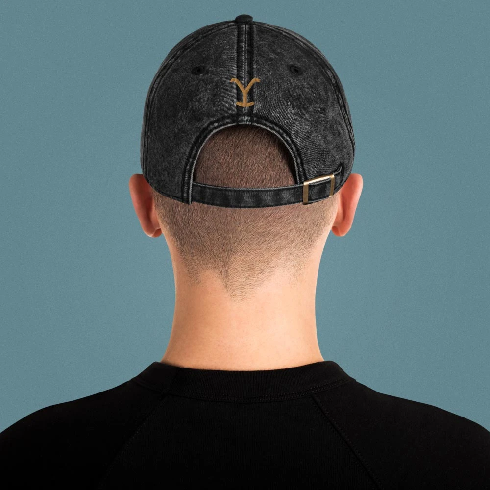 Yellowstone Dutton Ranch Patch Vintage Denim Hat 7 Yellowstone Dutton Ranch Patch Vintage Denim Hat - Image 5