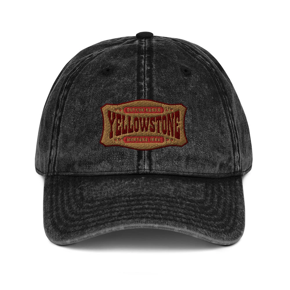 Yellowstone Patch Vintage Denim Hat 6 Yellowstone Patch Vintage Denim Hat - Image 5