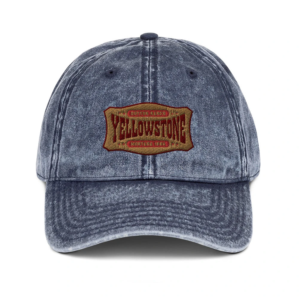 Yellowstone Patch Vintage Denim Hat 2 Yellowstone Patch Vintage Denim Hat